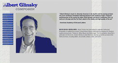 Desktop Screenshot of albertglinsky.com
